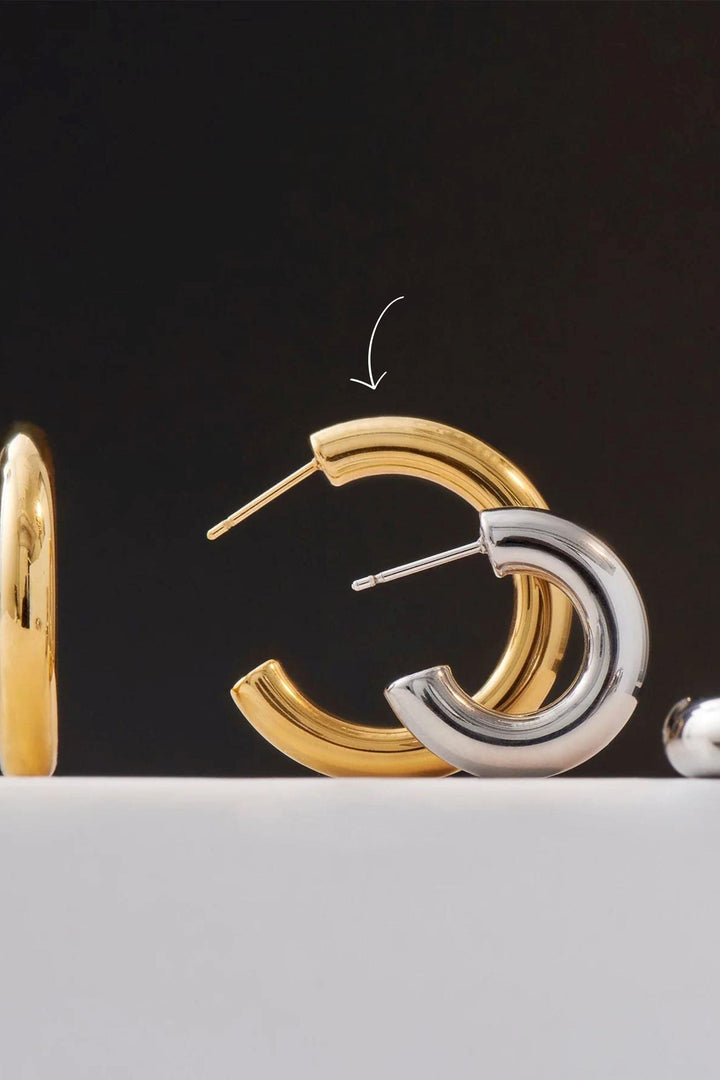 Anneaux moyens - Lara - Argent