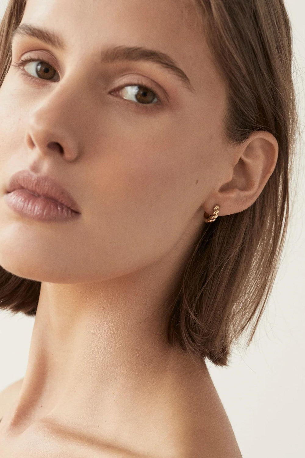 Boucles dormeuses - Croissant - Argent