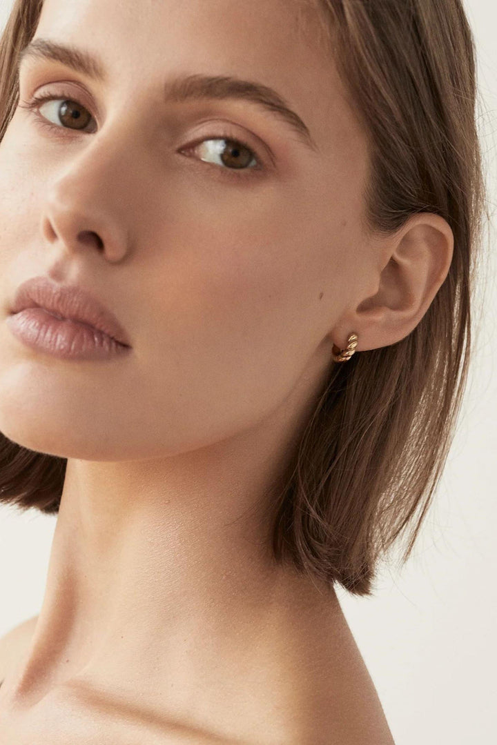 Boucles dormeuses - Croissant - Argent
