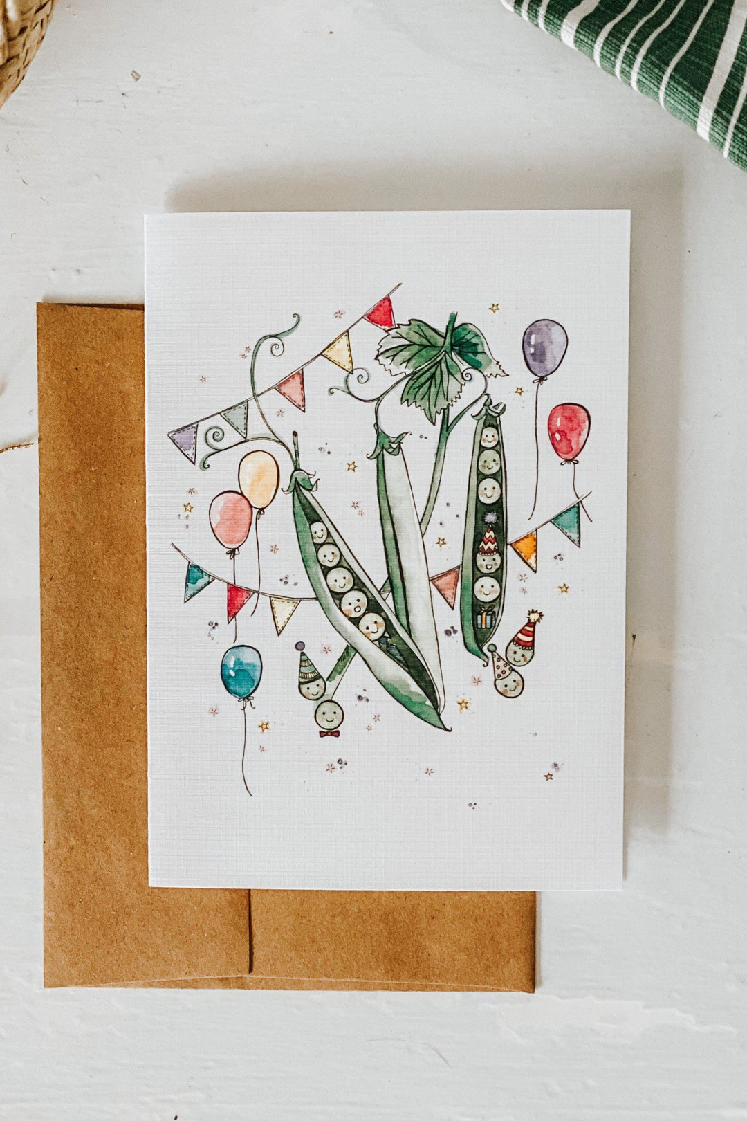 CARTE - Petit pois - Stéphanie Renière Illustration