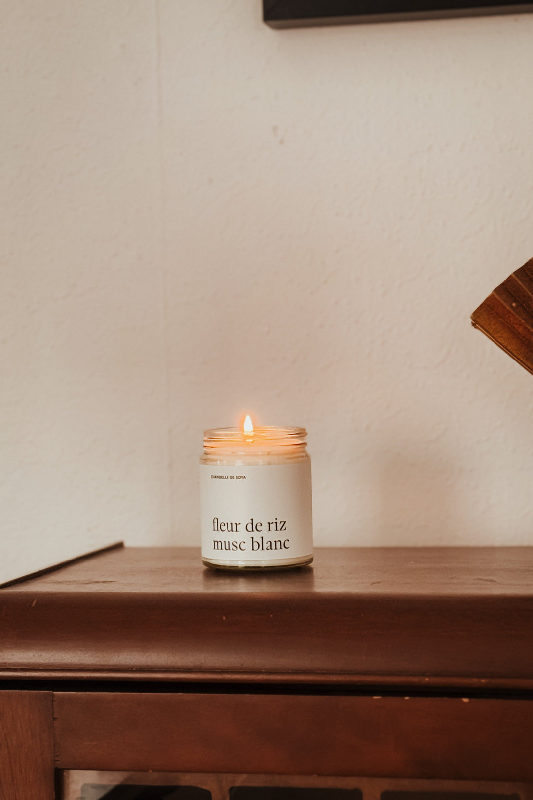 CHANDELLE DE SOYA - Fleur de riz musc blanc