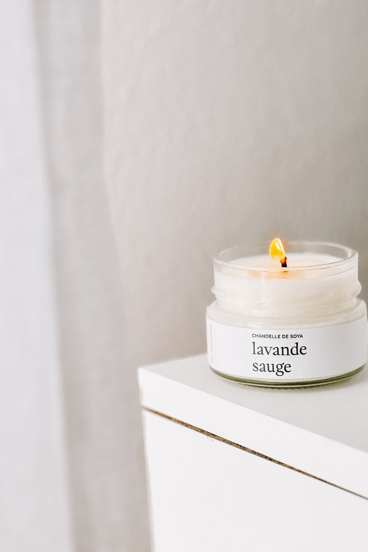 CHANDELLE DE SOYA - Lavande sauge