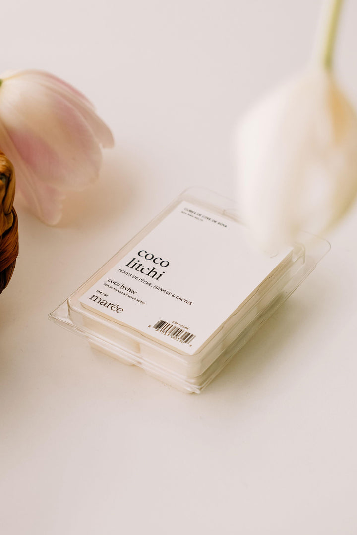 CUBES DE CIRE DE SOYA POUR DIFFUSEUR - Coco litchi