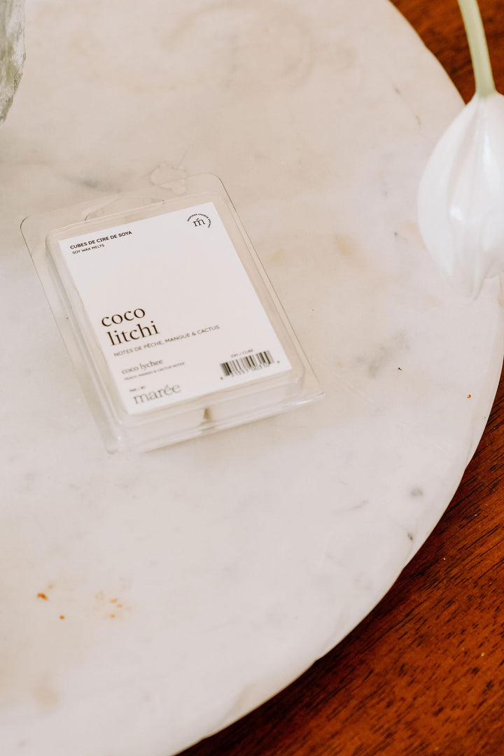 CUBES DE CIRE DE SOYA POUR DIFFUSEUR - Coco litchi