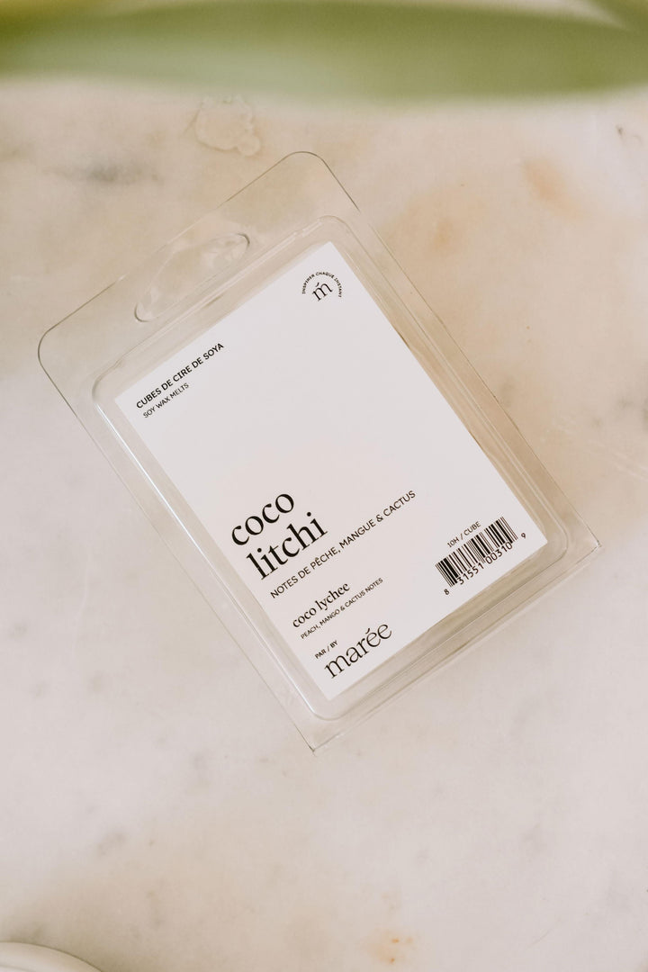 CUBES DE CIRE DE SOYA POUR DIFFUSEUR - Coco litchi