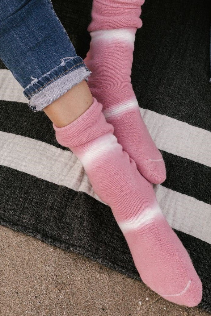 Chaussettes - Pima Tie dye - Pokoloko - Rose