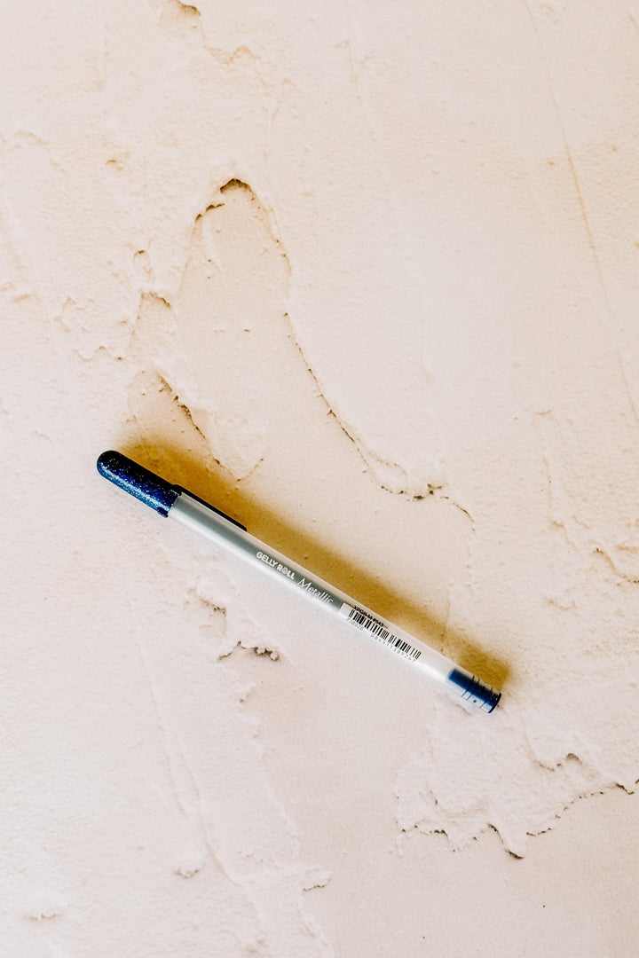 Crayon gel métallique - Bleu foncé - 543 - Gelly roll