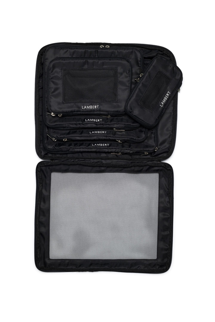 Ensemble de 6 cubes de compression en nylon recyclé - Lambert - ESCALE - Noir