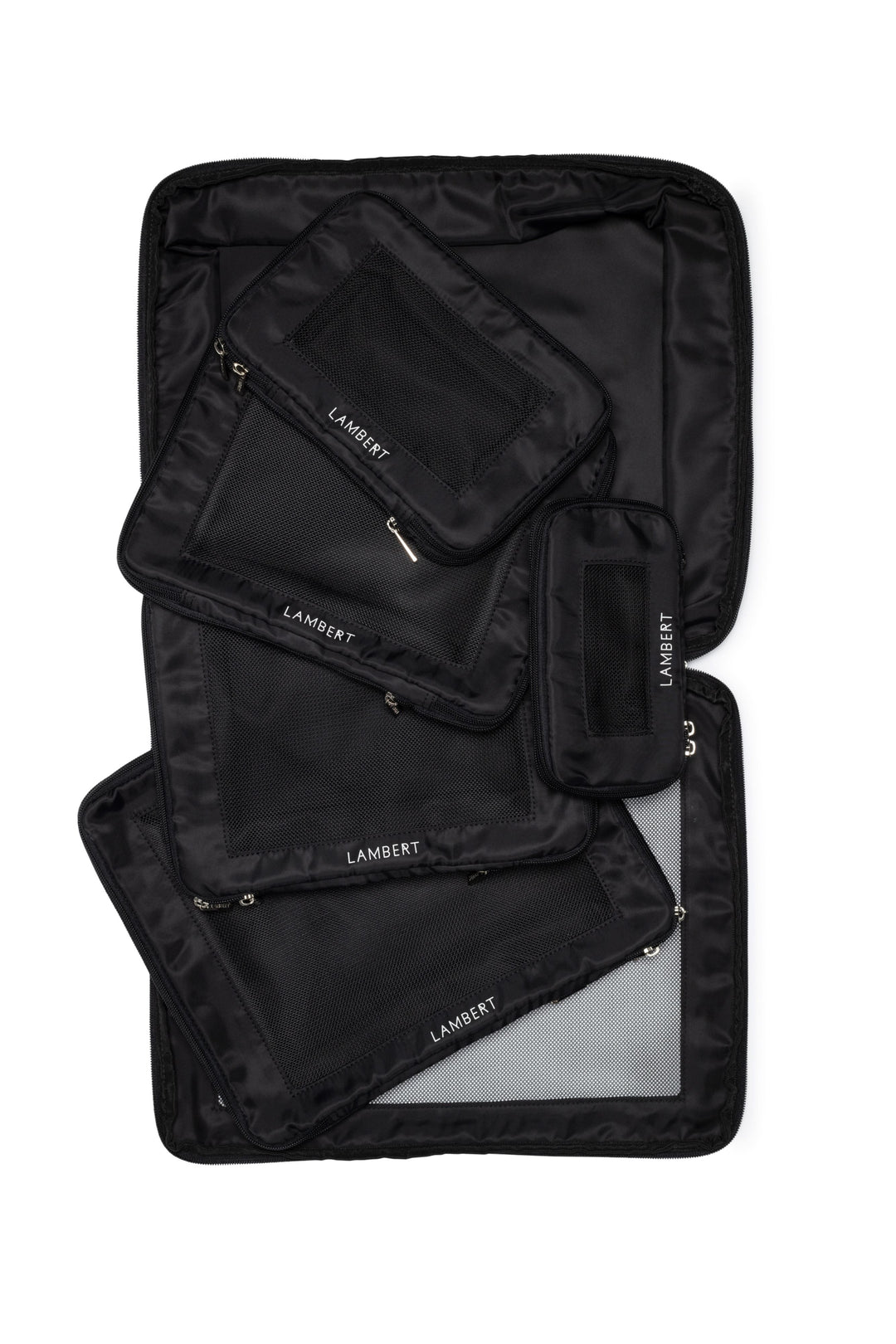 Ensemble de 6 cubes de compression en nylon recyclé - Lambert - ESCALE - Noir