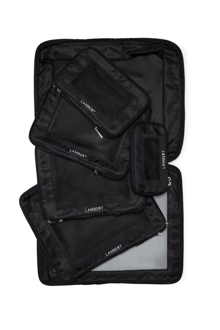 Ensemble de 6 cubes de compression en nylon recyclé - Lambert - ESCALE - Noir