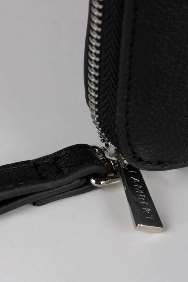 Étui à passeport en cuir vegan - Lambert - INES - Noir