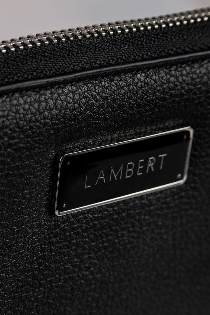 Étui à passeport en cuir vegan - Lambert - INES - Noir