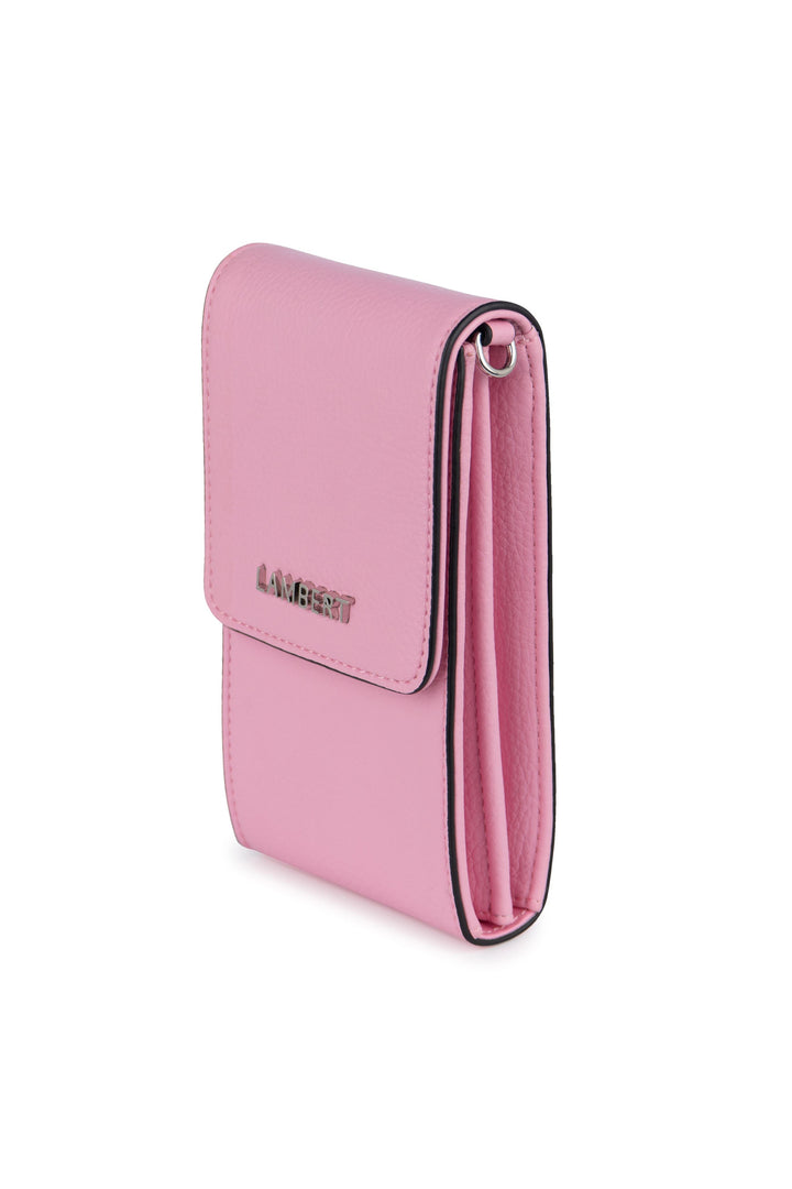 Étui de téléphone à bandoulière en cuir vegan - Lambert - ALEXA - Whisper pink
