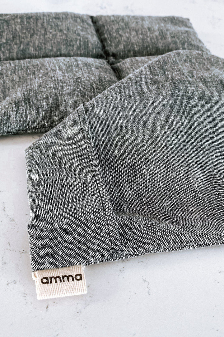 HOUSSE - Compresse thérapeutique carrée - Chanvre & coton bio GRIS - Amma Thérapie