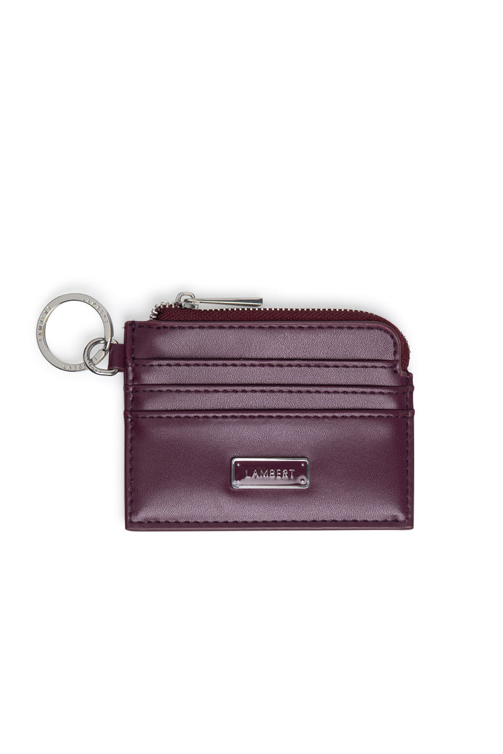 Porte-cartes en cuir vegan - Lambert - MELODY - Cabernet