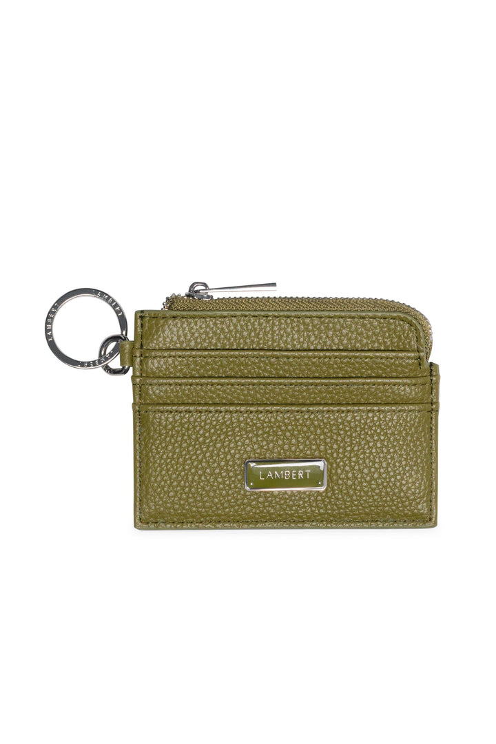 Porte-cartes en cuir vegan - Lambert - MELODY - Olive