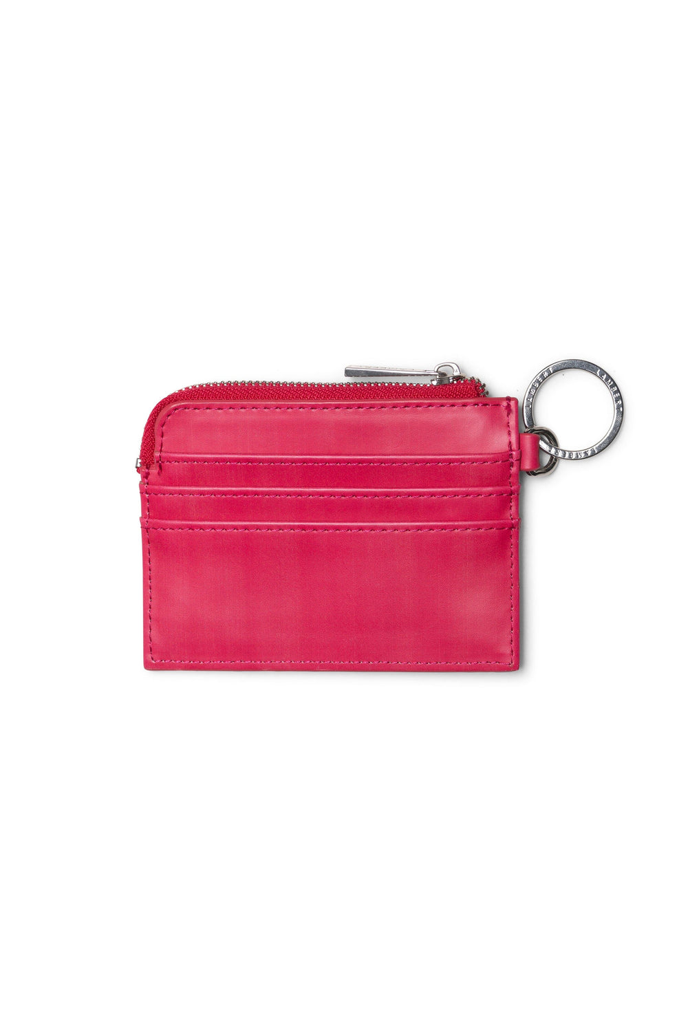 Porte-cartes en cuir vegan - Lambert - MELODY - Raspberry