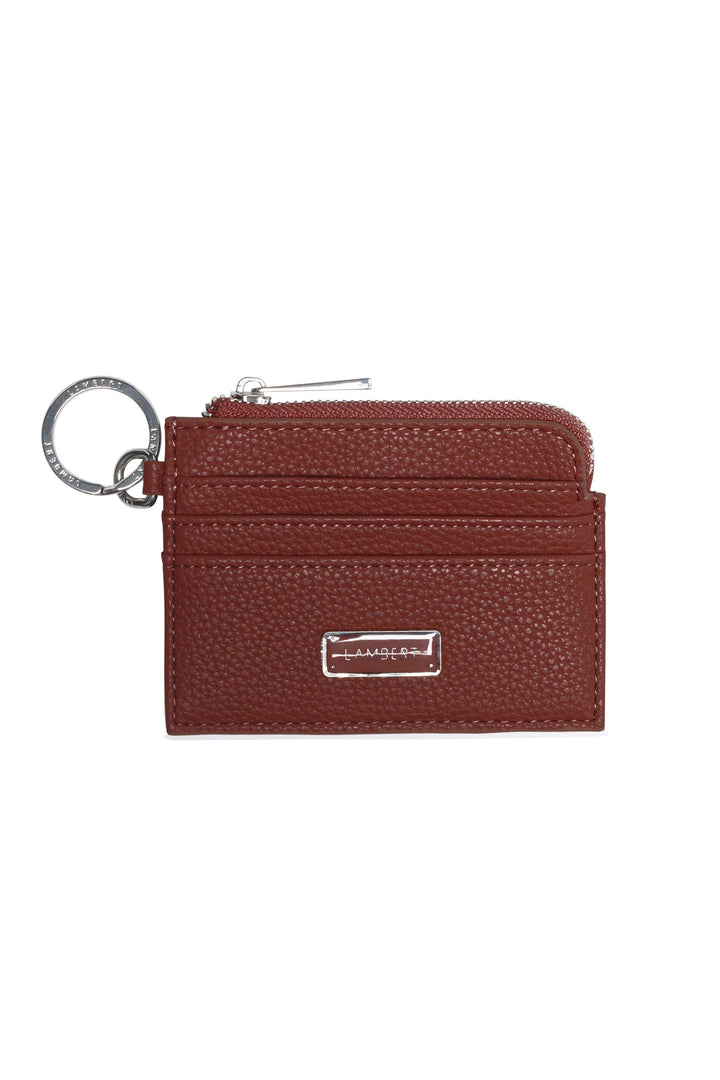 Porte-cartes en cuir vegan - Lambert - MELODY - Rosewood