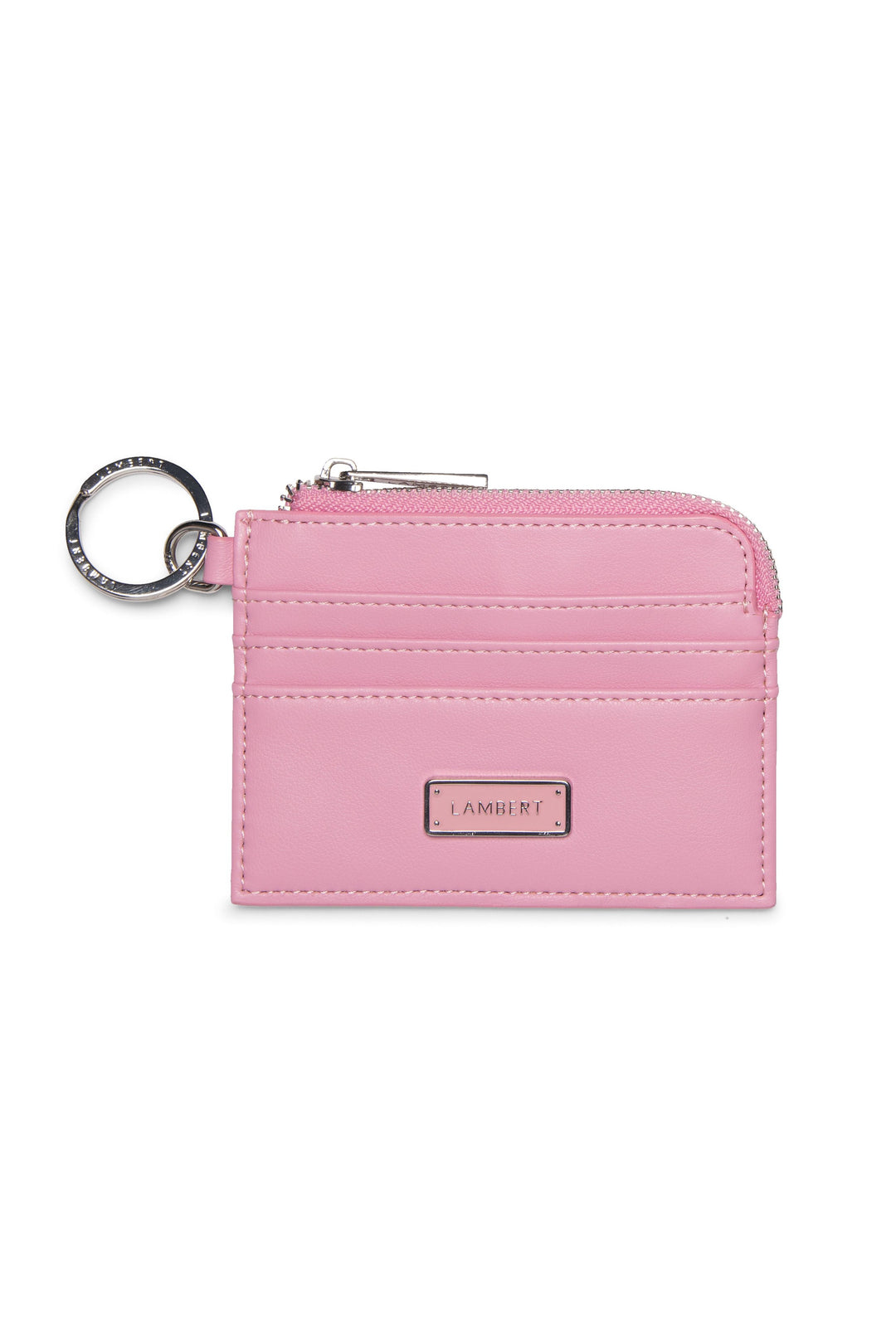 Porte-cartes en cuir vegan - Lambert - MELODY - Whisper pink