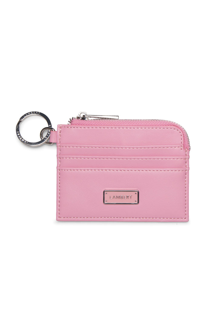 Porte-cartes en cuir vegan - Lambert - MELODY - Whisper pink