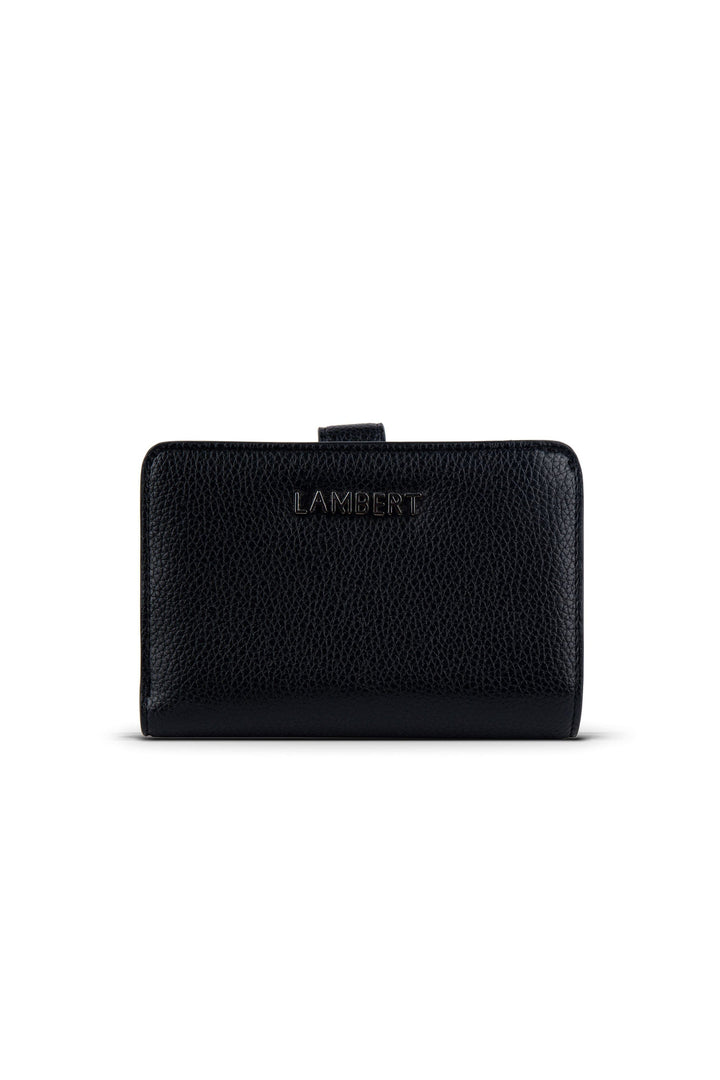 Portefeuille en cuir vegan - Lambert - Carly - Noir
