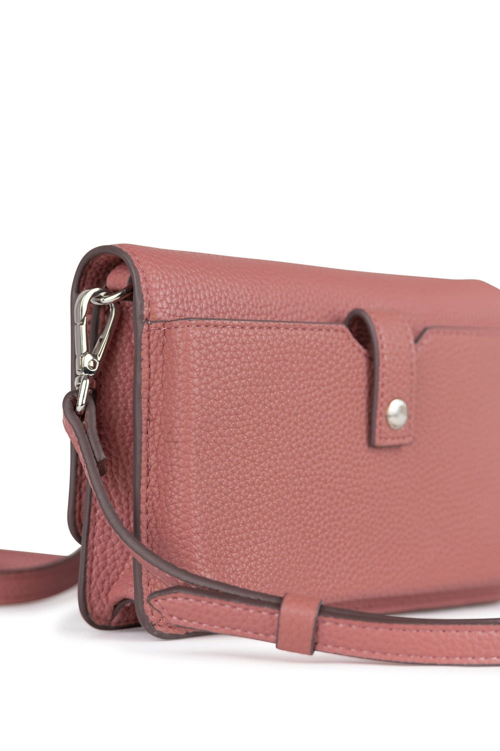 Portefeuille sur ganse en cuir vegan - Lambert - TINA - Petal