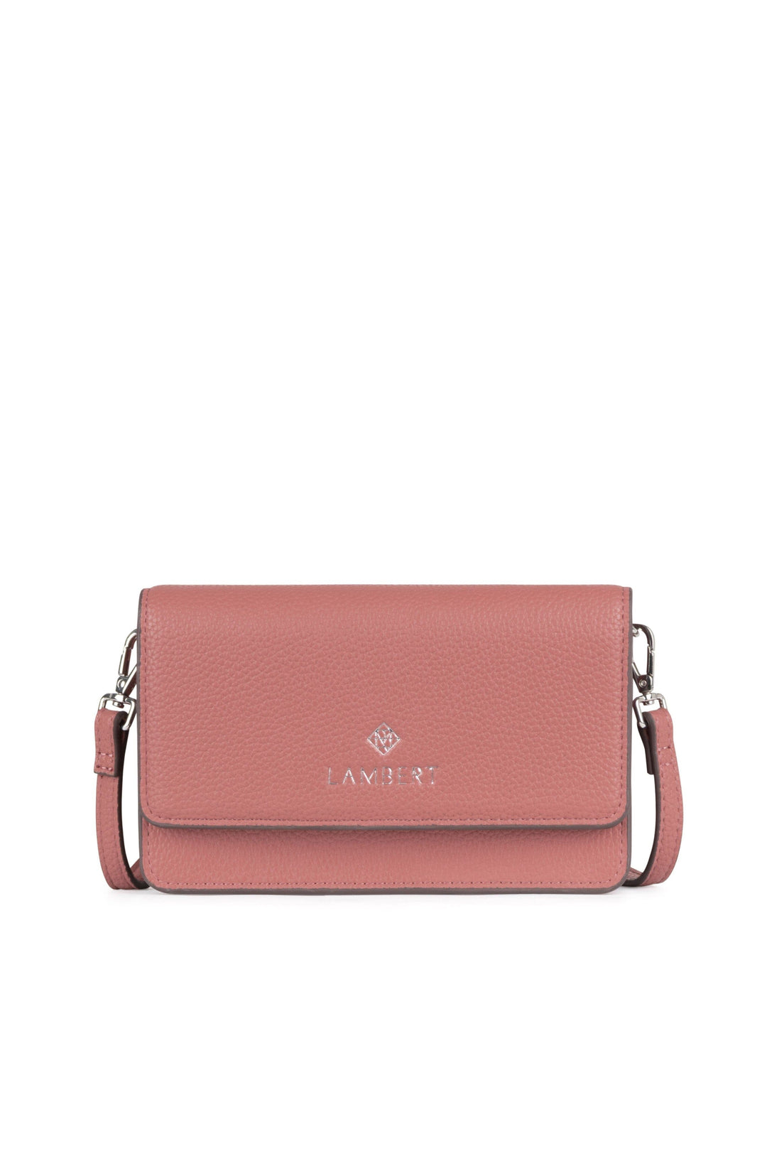 Portefeuille sur ganse en cuir vegan - Lambert - TINA - Petal