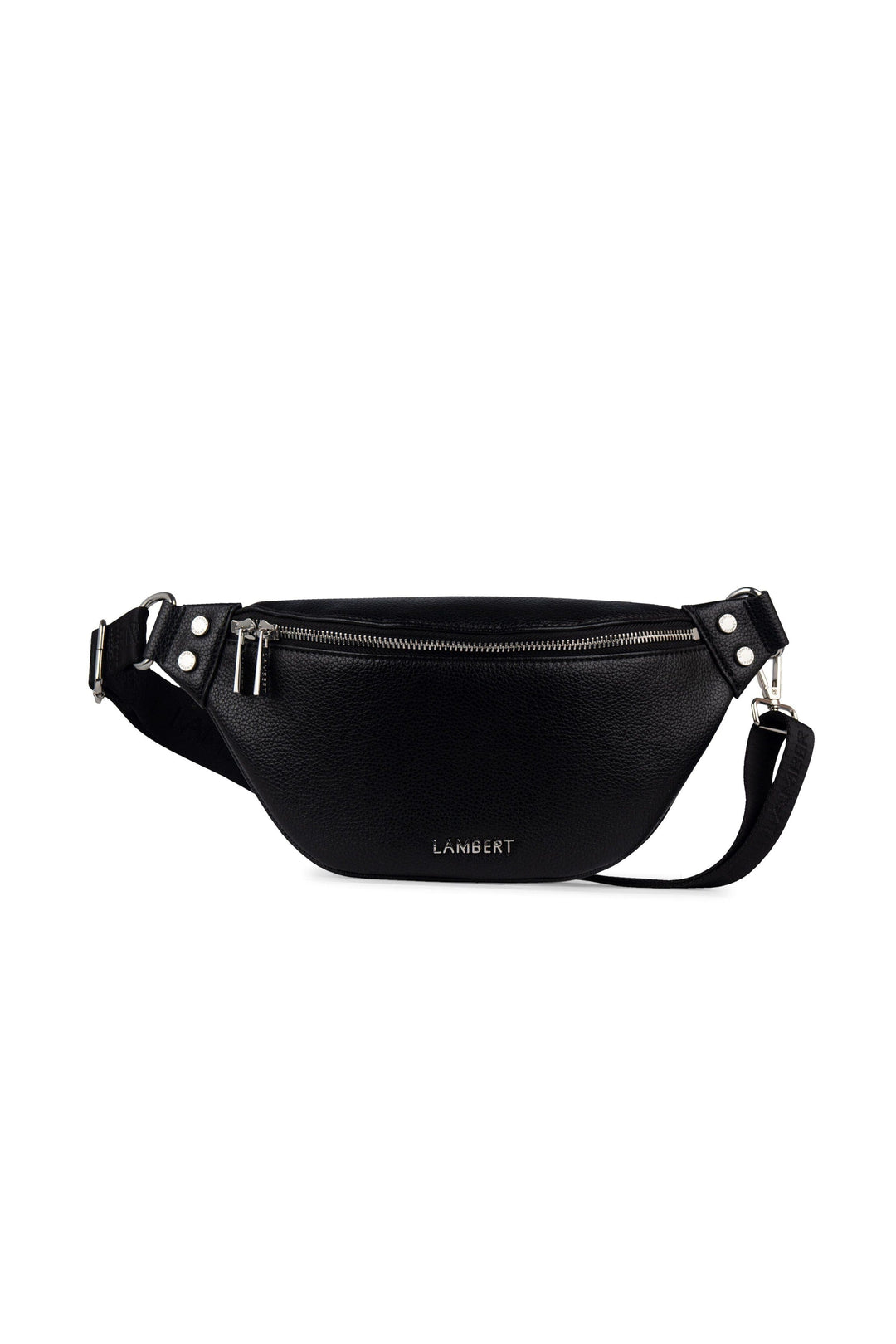 Sac banane en cuir vegan - Lambert - SARAH - Noir