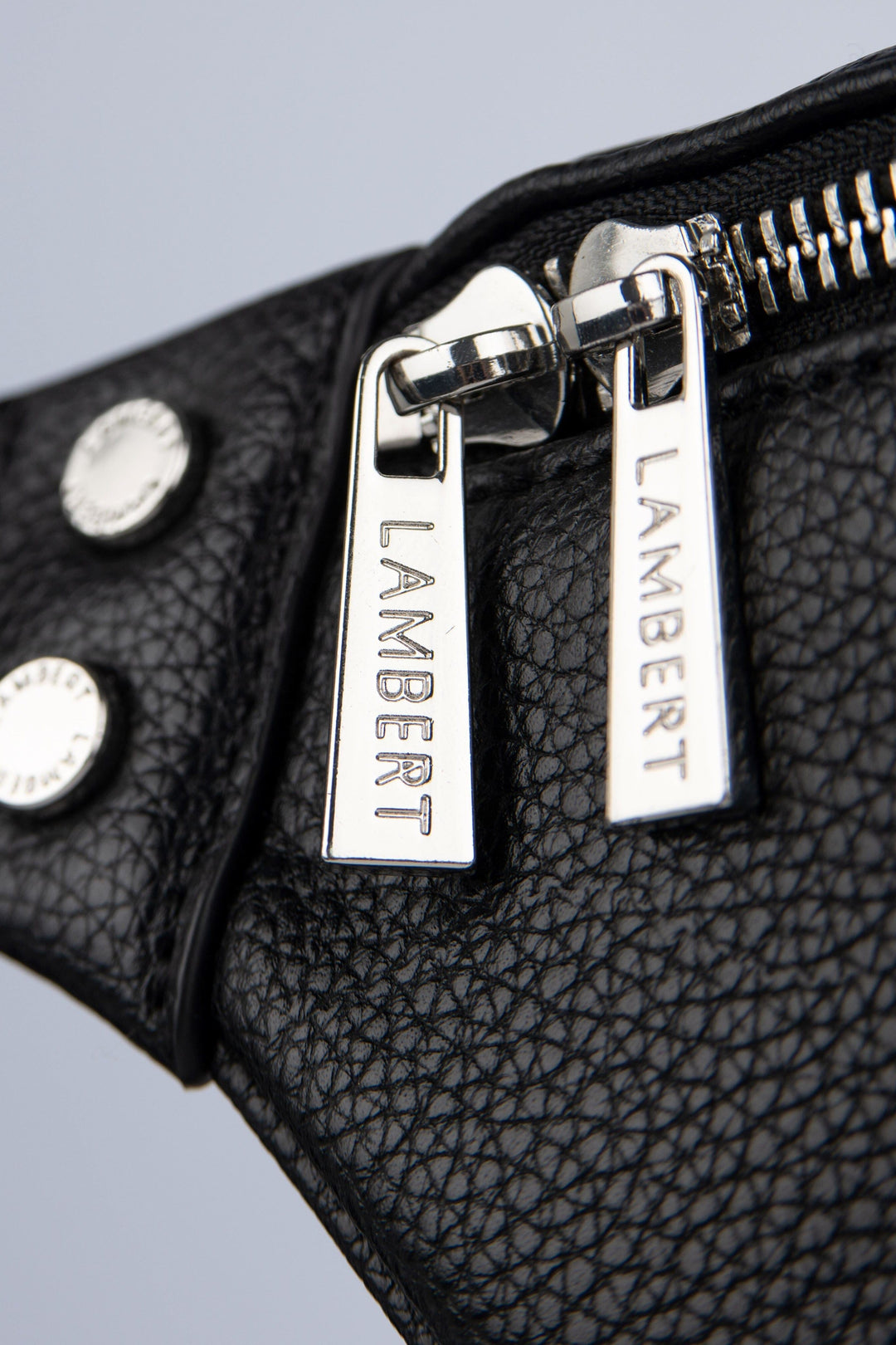 Sac banane en cuir vegan - Lambert - SARAH - Noir