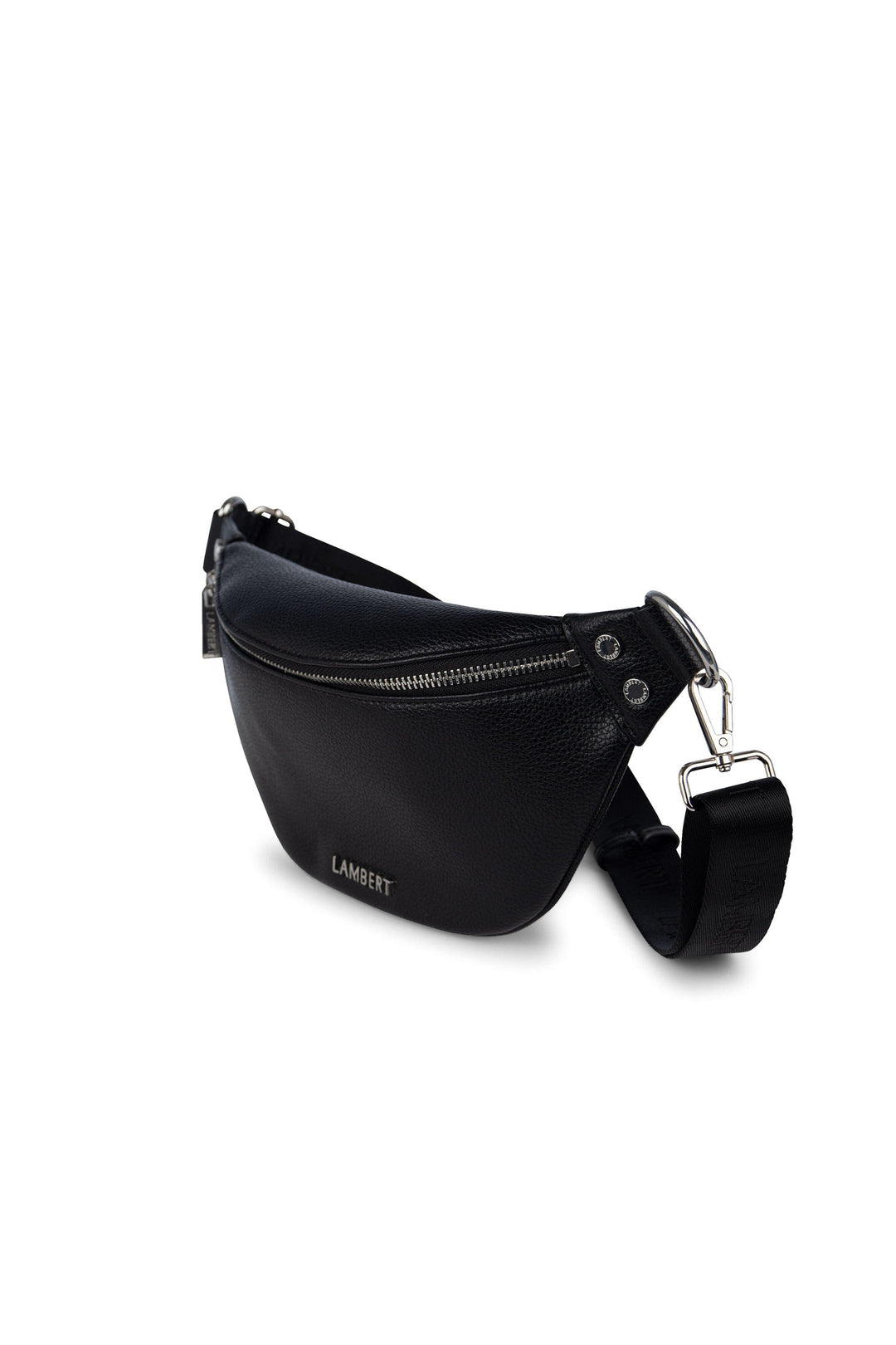 Sac banane en cuir vegan - Lambert - SARAH - Noir