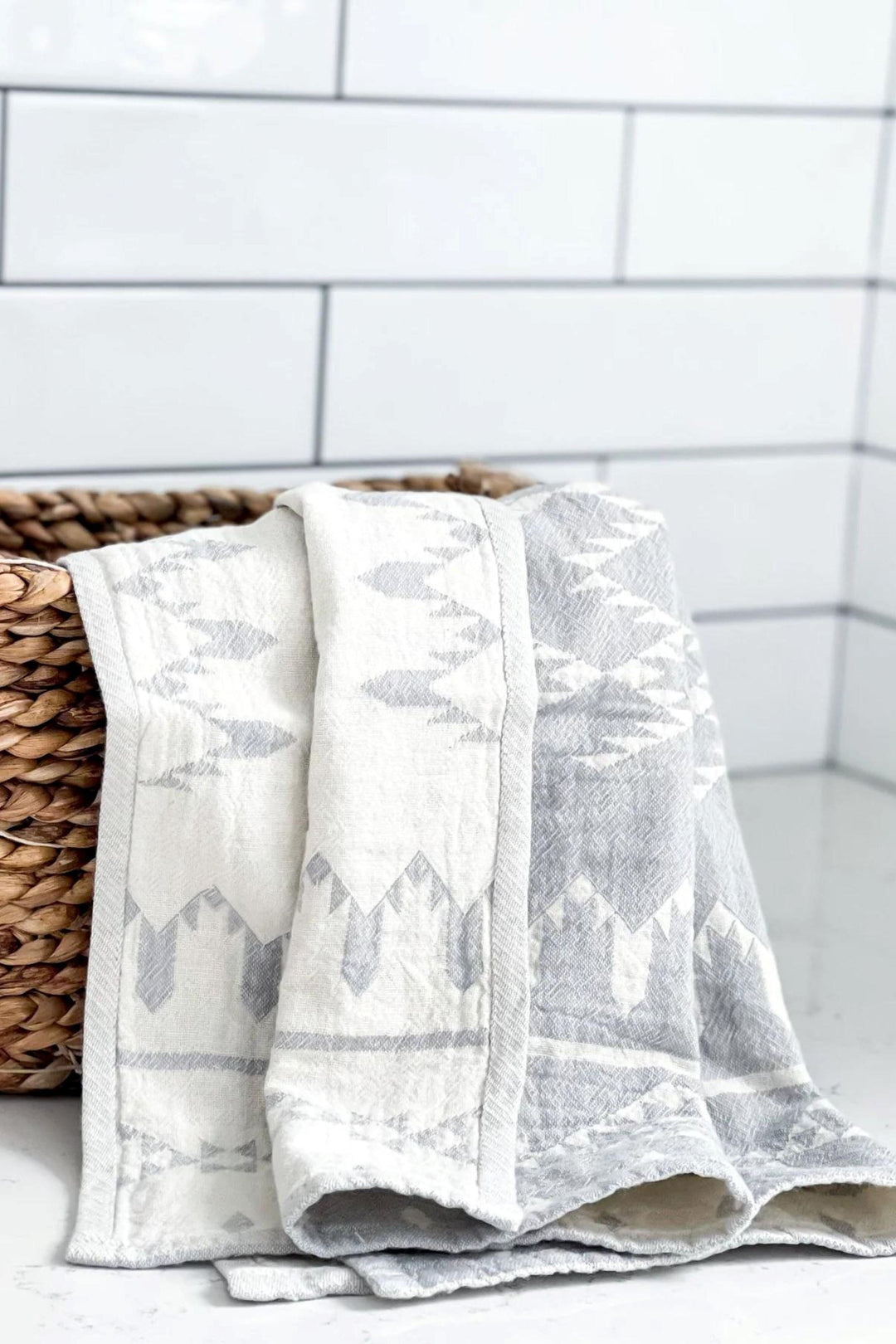 Serviette à mains - Atlas - Gris pâle - Pokoloko