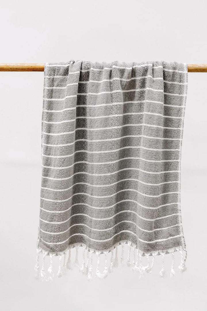 Serviette à mains - Bambou - Grise - Pokoloko
