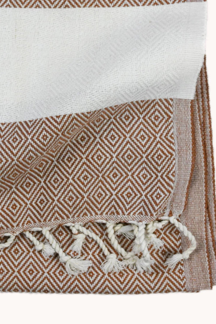Serviette à mains - Diamant - Amande - Pokoloko
