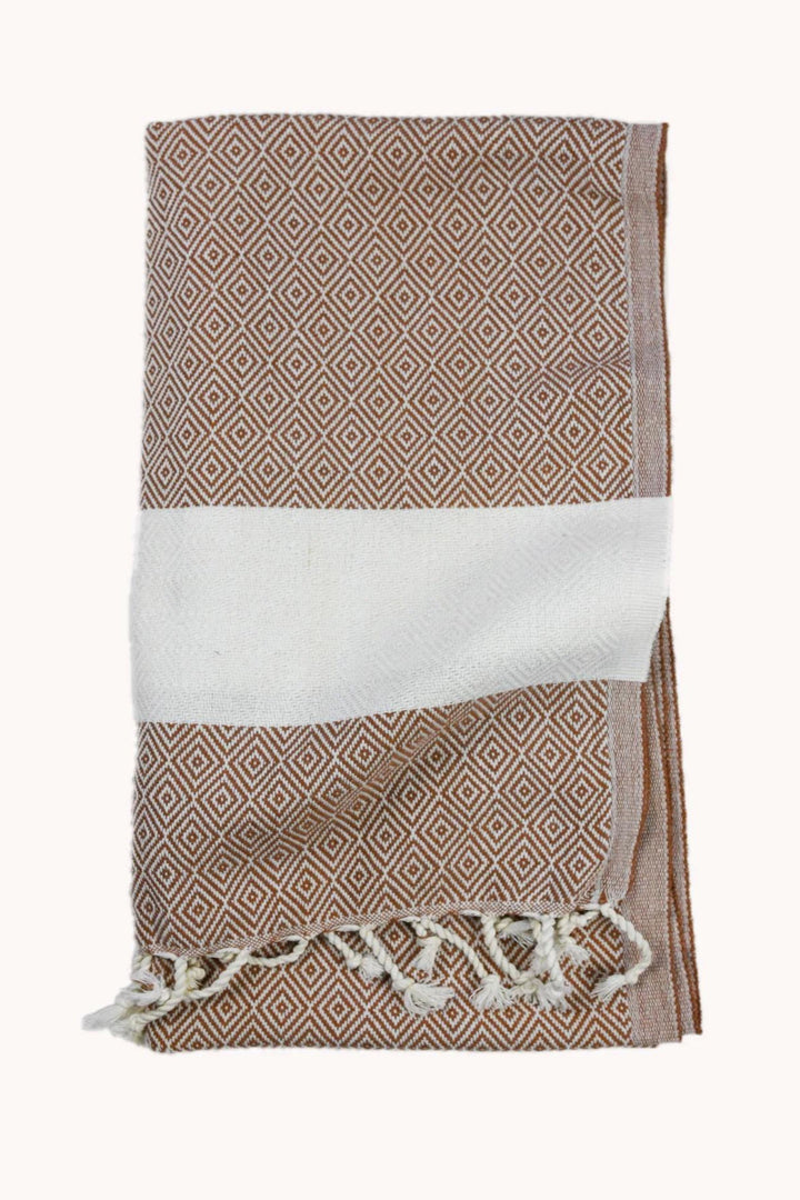 Serviette à mains - Diamant - Amande - Pokoloko