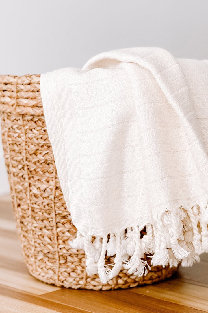 Serviette pour le corps - Bambou - Crème - Pokoloko