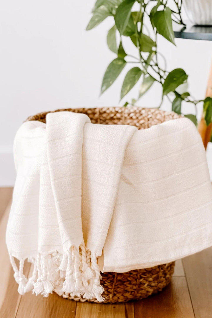 Serviette pour le corps - Bambou - Crème - Pokoloko