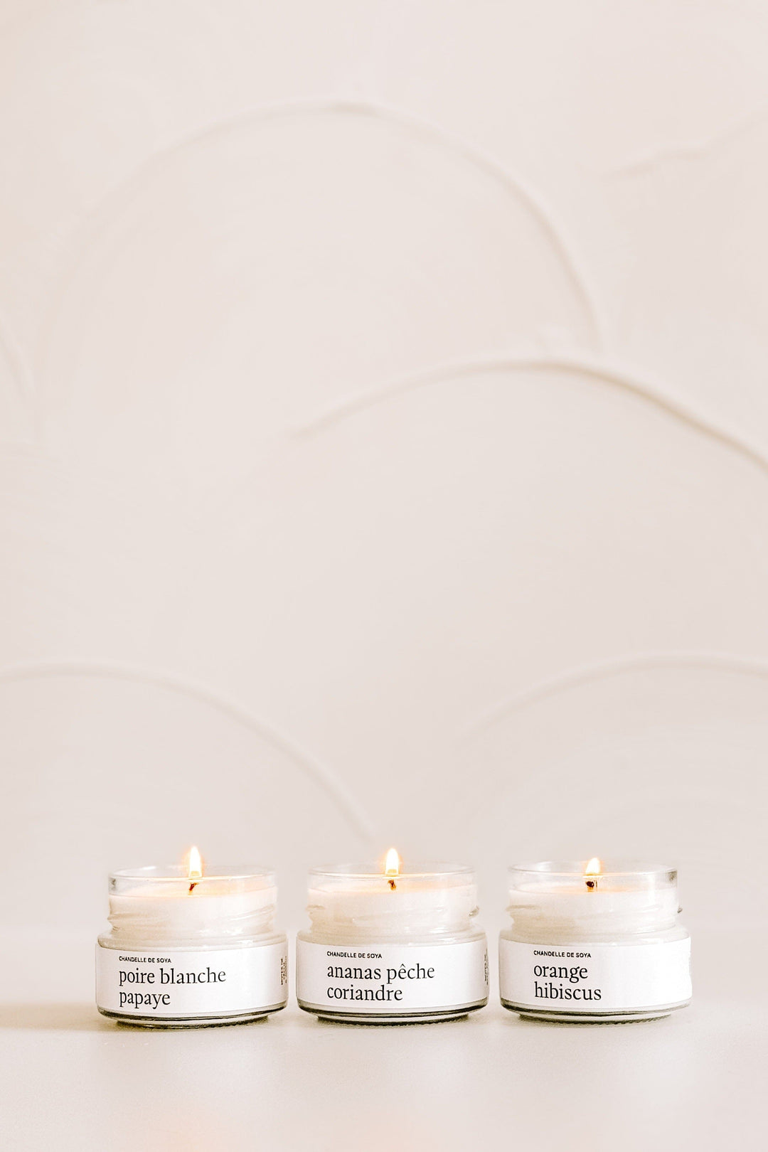 TRIO CHANDELLES DE SOYA - Fruitées - 106 ml