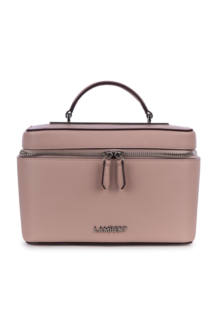 Trousse en cuir vegan - Lambert - BELLA - Mystic pink