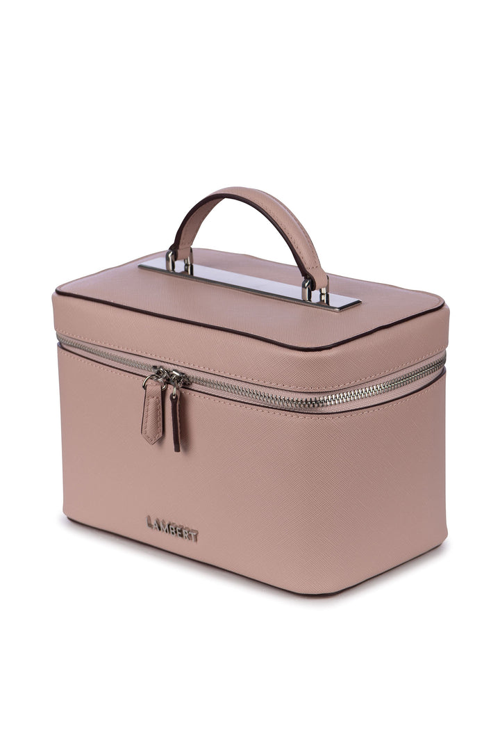 Trousse en cuir vegan - Lambert - BELLA - Mystic pink