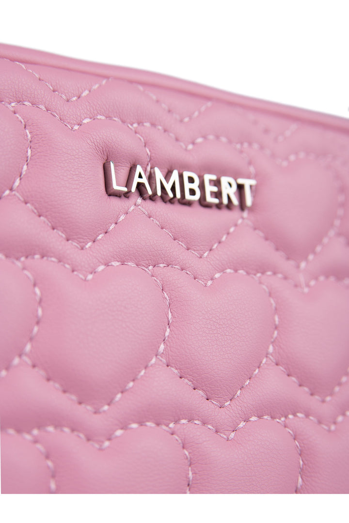 Trousse en cuir vegan - Lambert - Rosie - Whisper pink