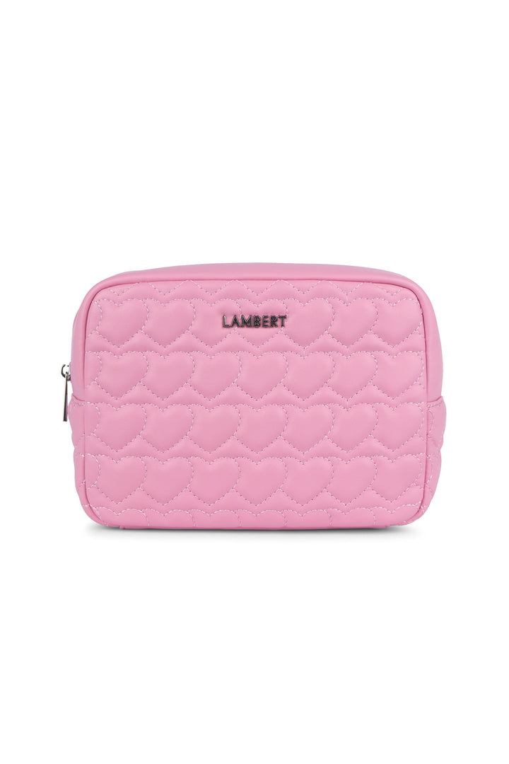 Trousse en cuir vegan - Lambert - Rosie - Whisper pink