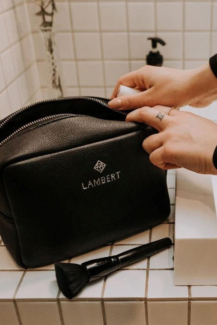Trousse en cuir vegan - Lambert - ZOE - Noir