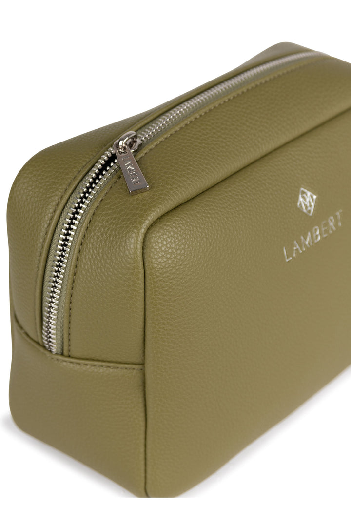 Trousse en cuir vegan - Lambert - ZOE - Olive