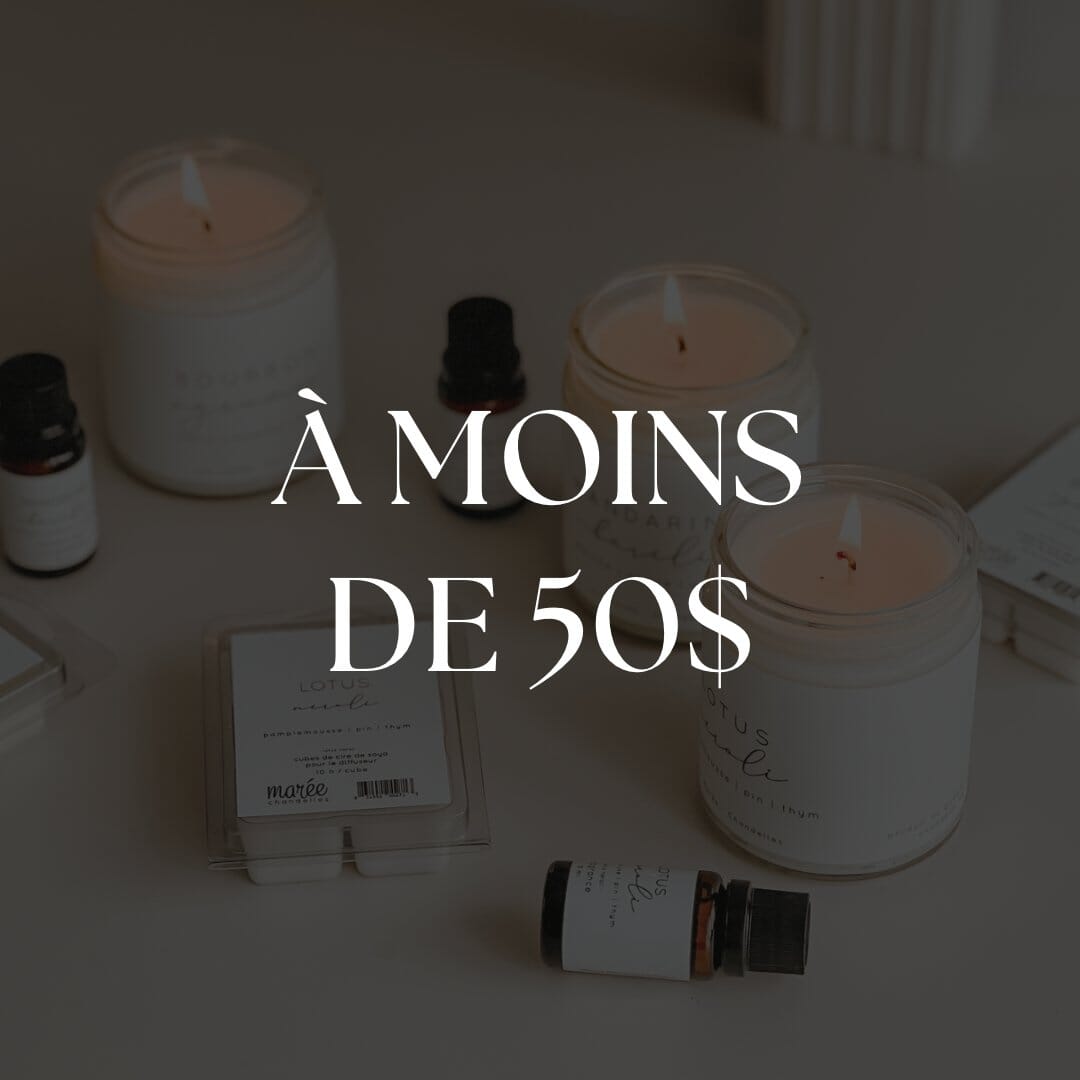 CADEAUX À MOINS DE 50$