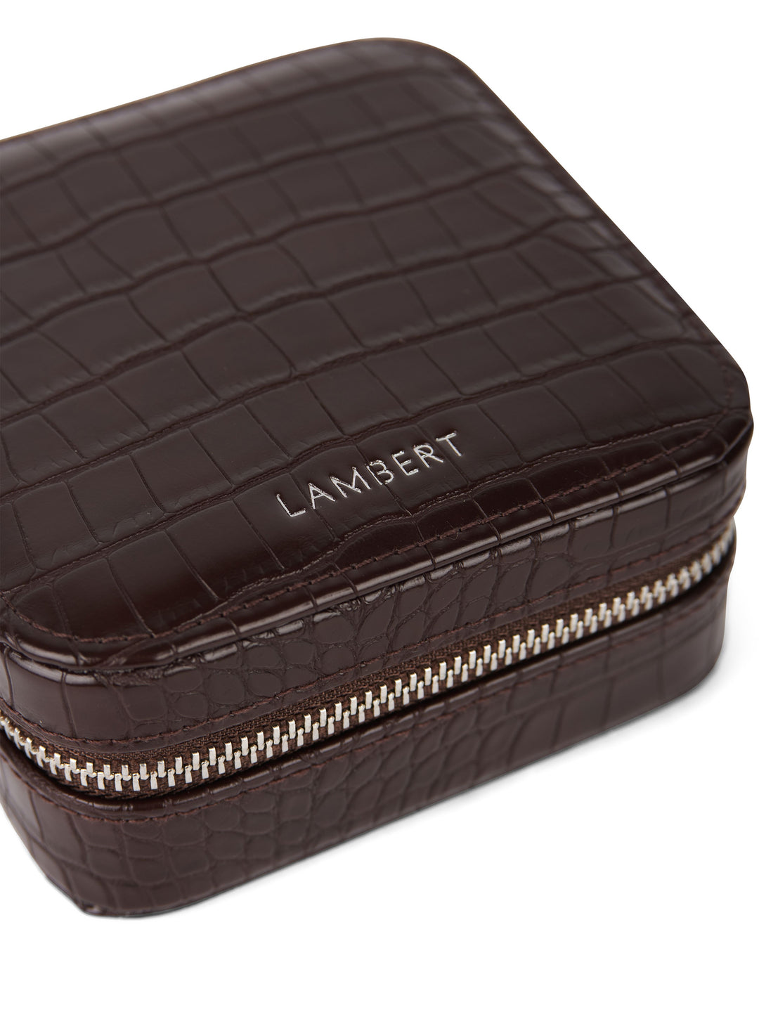 Trousse à bijoux en cuir vegan - Lambert - NOELLE - Bark croco Lambert 