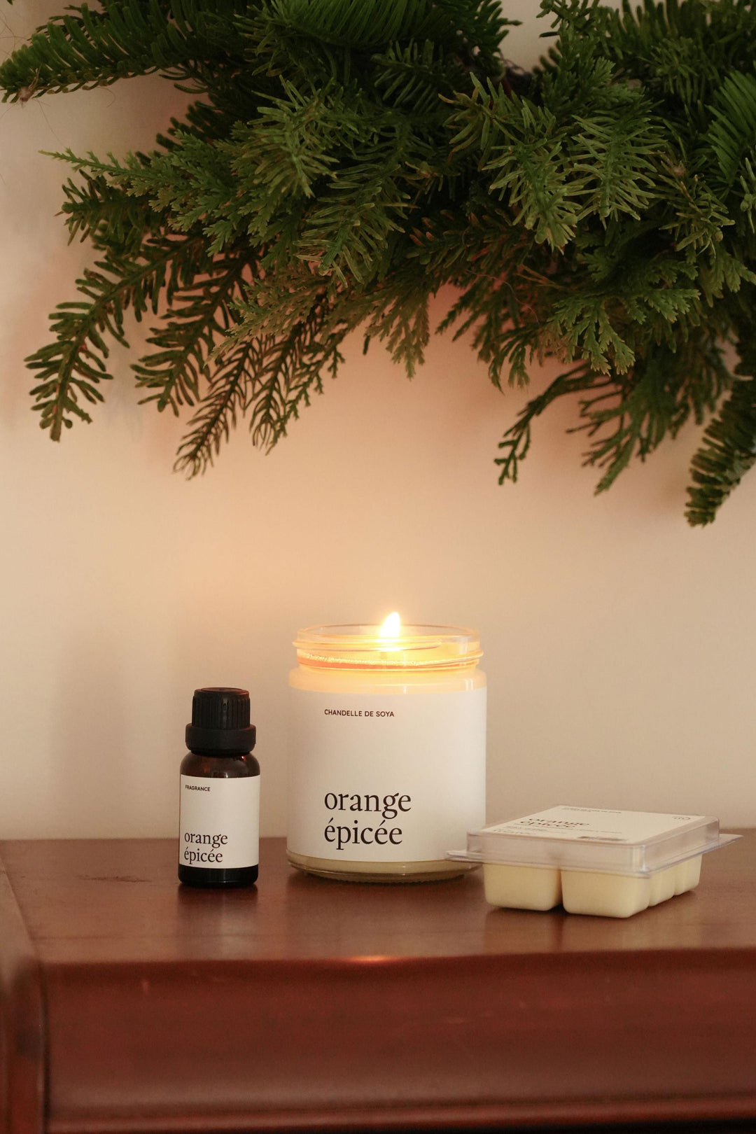 Ensemble découverte - Orange épicée Marée - Chandelles 
