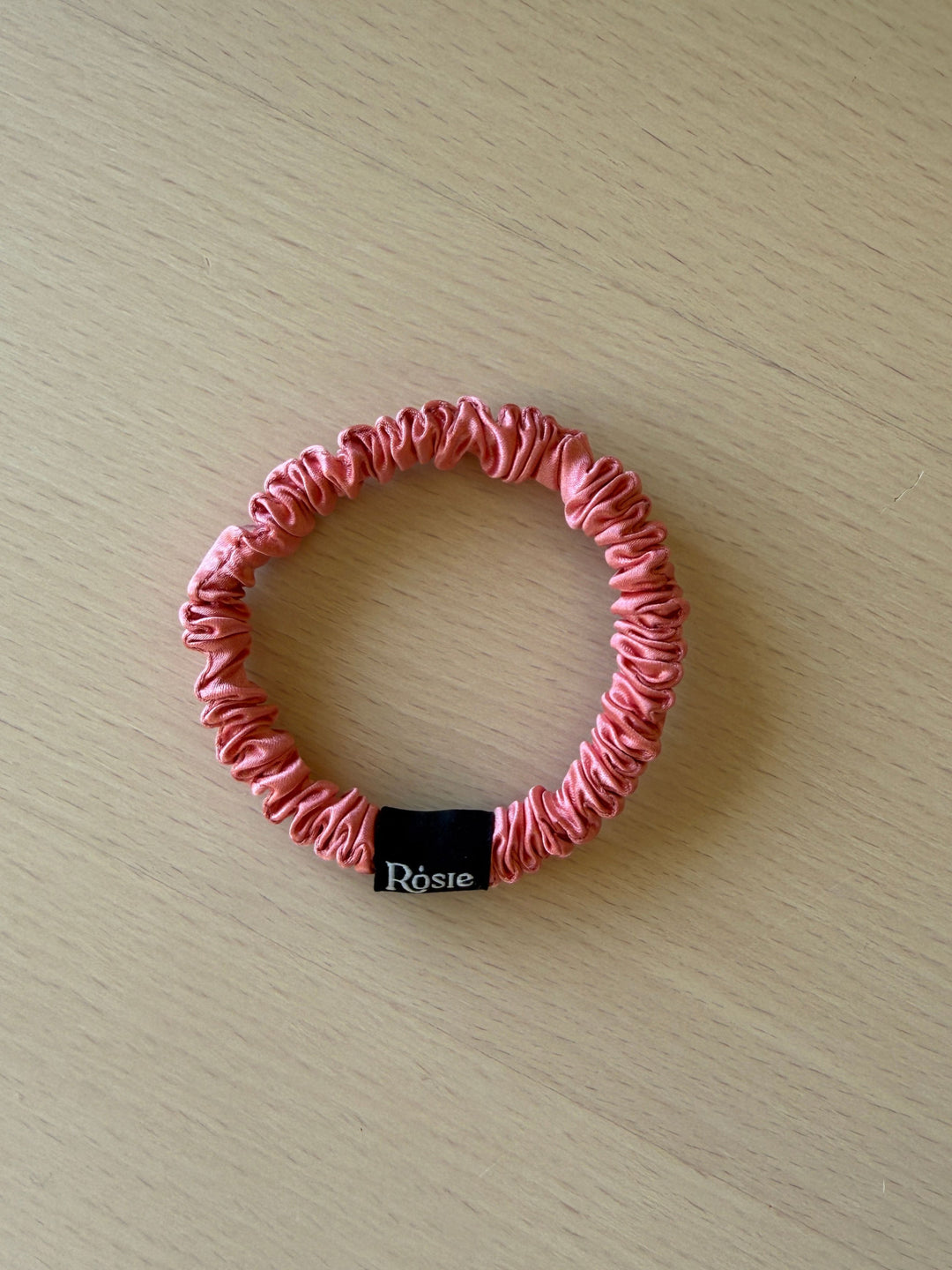 Chouchou pour les cheveux - Mini - Soie de mûrier - Rosie Rosie Corail 
