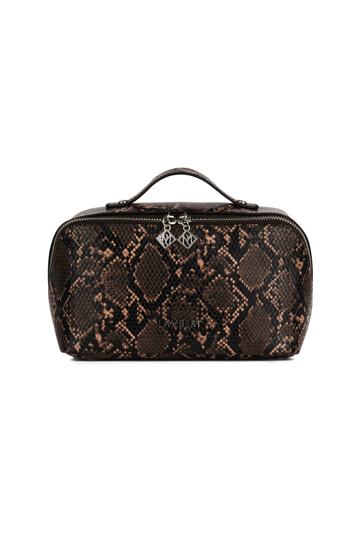 Trousse en cuir vegan - Lambert - JOLIE - Sepia