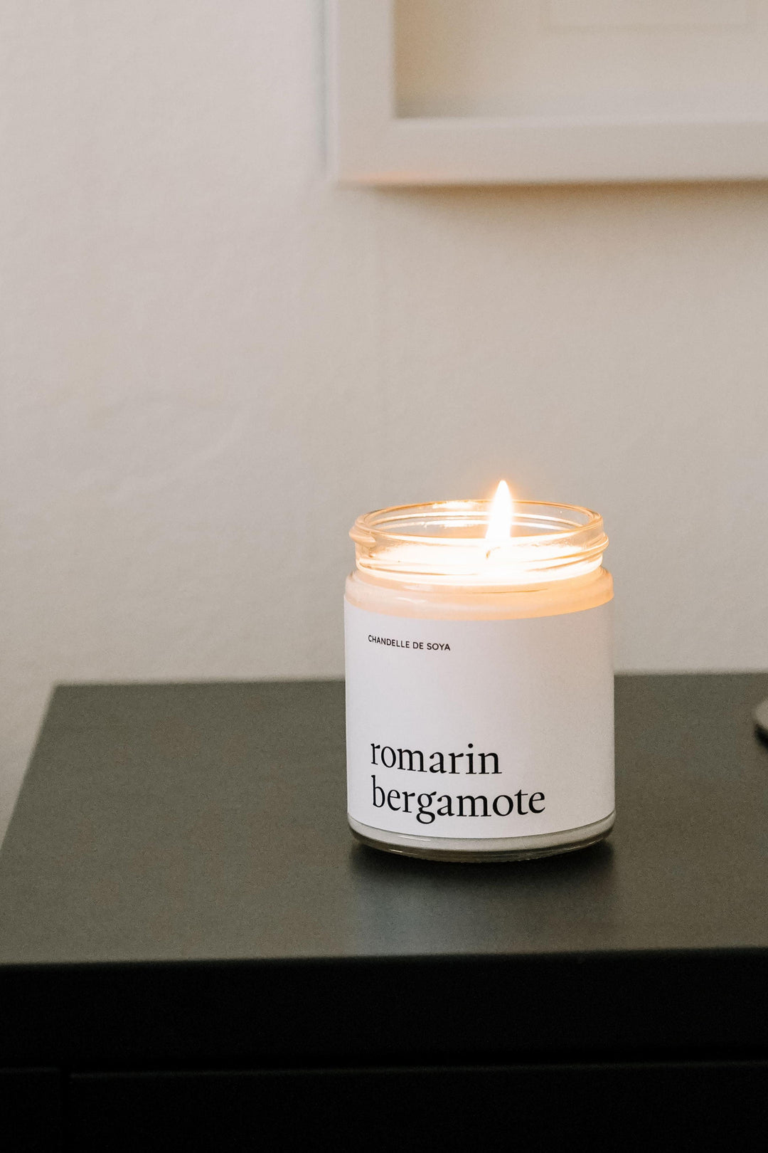 CHANDELLE DE SOYA - Romarin Bergamote Chandelles de soya Marée - Chandelles 