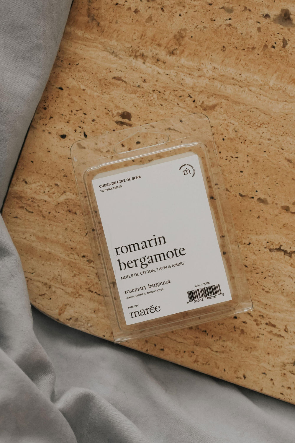 CUBES DE CIRE DE SOYA POUR DIFFUSEUR - Romarin bergamote Cubes pour le diffuseur Marée - Chandelles 